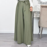 Keten Yazlık Günlük Kemerli Kadın Pantolon Şalvar