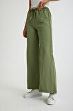 Keten Günlük Pantolon Beli Lastikli Bağcıklı