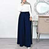 Keten Yazlık Günlük Kemerli Kadın Pantolon Şalvar