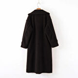 Peluş Kışlık Kadın Düğmeli Tüylü Ceket