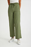 Keten Günlük Pantolon Beli Bağcıklı