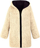 Peluş Çift Taraflı Tüylü Ceket