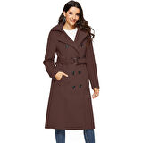 Kemer Detaylı Aksesuarlı Kaşe Kaban