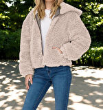 Kışlık Şık Peluş Ceket