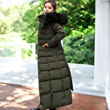 Tam Boy Kürklü Şişme Mont