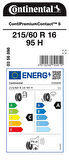 CONTİNENTAL 215/60R16 95H PC5 YAZ LASTİĞİ ÜRETİM YILI:2023