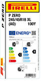 PİRELLİ 245/45R18 100Y XL AO P-ZERO YAZ LASTİĞİ ÜRETİM YILI:2025