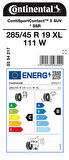 CONTİNENTAL 285/45R19 111W XL SC5 SSR * YAZ LASTİGİ ÜRETİM YILI:2024