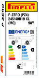 PİRELLİ 245/40R19 98Y XL MO P ZERO YAZ LASTİGİ ÜRETİM YILI:2023