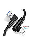3 Metre Oyuncu Şarj Kablosu Type-C 3A 3m USB - TYPE C