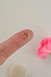 6 mm Multicolor Mini Halka Piercing Forward Helix Tragus Daith Helix Gold