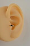 6 mm Multicolor Mini Halka Piercing Forward Helix Tragus Daith Helix Gold