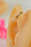 6 mm Multicolor Mini Halka Piercing Forward Helix Tragus Daith Helix Gold