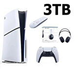 Playstation 5 Slim Cd Edition 3TB + 3D Plus Kulaklık+ Media Kumanda