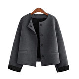 Rahat Düğmeli Şık Kadın Ceket