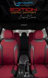 BMW 1 Serisi 130 Tay Tüyü Oto Koltuk Kılıfı Fermuarlı Ön Arka Set Bordo Edition