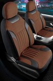 Toyota Carina E Tay Tüyü Oto Koltuk Kılıfı Fermuarlı Ön Arka Set Tarçın Edition