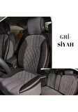 
Fiat Stilo Uyumlu Lüks Oto Koltuk Minderi Ön Arka Set Gri Siyah