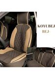 
Seat İbiza ESKİ Uyumlu Lüks Oto Koltuk Minderi Ön Arka Set Koyu Beje Bej