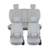 
Renault Megane 1 Uyumlu Lüx Deri Oto Koltuk Kılıfı Ön Arka Set Füme SC
