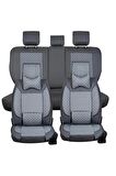 
Hyundai İ20 Uyumlu Lüx Deri Oto Koltuk Kılıfı Ön Arka Set Füme Elit Series