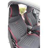 
Alfa Romeo 156 Uyumlu Lüks Oto Koltuk Minderi Ön Arka Set Siyah Kırmızı