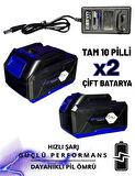 21V Brushless Motor Yüksek Basınçlı Şarjlı Oto Halı Ağaç Bahçe Araba Yıkama Sulama Temizleme Makinesi Tabancası 3 Kademe Dijital Göstergeli