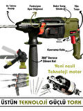 850 W (SDS PLUS) Metal Şanzuman Profesyonel 2.8 Juel Darbeli Matkap Kırıcı Delici 26mm Hilti