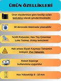 Kaymaz Tabanlı Saçaklı Yıkanabilir Leke Tutmaz Kesme Kabartmalı Salon Koridor Mutfak Halısı