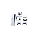 Playstation 5 Slim Dijital+2.kol+Şarj Istastasyonu+ 3D Kulaklık