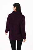 Scorp Cheer Casual Kadın Peluş Mont Mor