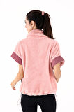 Scorp Flame Kadın Peluş Yelek Pembe