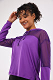 Scorp Katie Kadın Kapüşonlu Spor Sweatshirt Mor