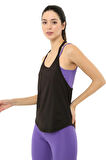 Scorp Pulse Kadın Spor Tunik Atlet Siyah