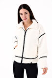 Scorp Shine Casual Kadın Peluş Mont Ekru