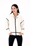 Scorp Shine Casual Kadın Peluş Mont Ekru