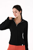 Scorp Sprint Track Top Kadın Sweatshirt Siyah