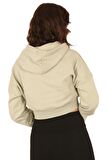 Scorp Storm Crop Kapüşonlu Sweatshirt Mint