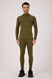 Scorp Thermo-Fit Erkek Termal İçlik Alt Kayak İçliği Askeri Haki Yeşil