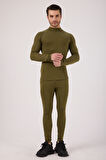 Scorp Thermo-Fit Erkek Termal İçlik Alt Kayak İçliği Askeri Haki Yeşil