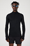 Scorp Velocy Erkek Uzun Kollu Termal Koşu Tişörtü Siyah