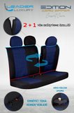 Hyundai Accent Blue Keten Oto Koltuk Kılıfı Ön Arka Set Mavi Edition SCR