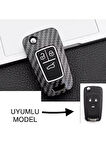 Chevrolet Cruze Ve Opel Astra Insignia Corsa 3 Tuşlu Karbon Anahtar Koruma Kılıf 2.resime Bakınız