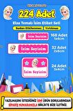 Okul Kreş Kişiye Özel İsim Yazılabilen Etiket Seti - 13