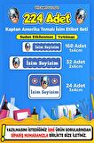 Okul Kreş Kişiye Özel İsim Yazılabilen Etiket Seti - 20