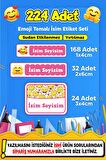 Okul Kreş Kişiye Özel İsim Yazılabilen Etiket Seti - 36