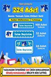 Okul Kreş Kişiye Özel İsim Yazılabilen Etiket Seti - 9