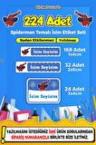 Okul Kreş Kişiye Özel İsim Yazılabilen Etiket Seti - 22