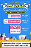 Okul Kreş Kişiye Özel İsim Yazılabilen Etiket Seti - 3