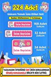 Okul Kreş Kişiye Özel İsim Yazılabilen Etiket Seti - 40
